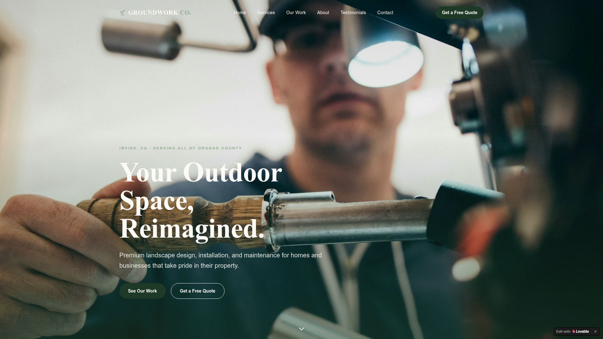 Groundwork website preview